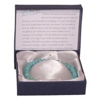 Halfedelstenen Armband in Geschenkdoos Turkoois