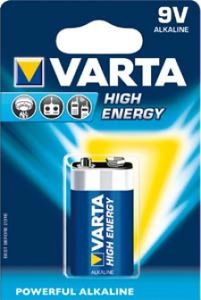 E batterij (9V blok, LR22), Varta High Energy 1 stuk in blister