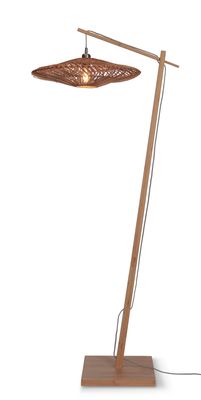 GOOD&MOJO Vloerlamp 'Zanzibar' Bamboe en rotan, 176cm, kleur Naturel