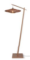 GOOD&MOJO Vloerlamp 'Zanzibar' Bamboe en rotan, 176cm, kleur Naturel