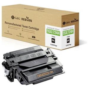 G&G Toner vervangt HP, Canon 55X Compatibel Zwart 12500 bladzijden Reborn remanufactured 21223