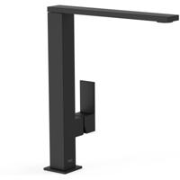 Wastafelkraan Tres Cuadro | Opbouw | Mengkraan | Hoog model | 1-hendel | Vierkant | Zwart mat