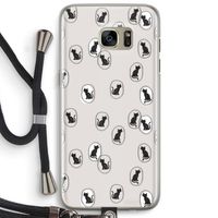 Miauw: Samsung Galaxy S7 Edge Transparant Hoesje met koord
