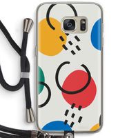 Illustratieve pop 3: Samsung Galaxy S7 Transparant Hoesje met koord