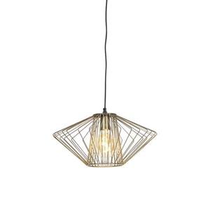 QAZQA Design hanglamp messing - Stiel