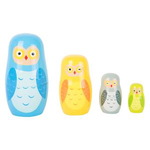 Small Foot Houten Matroesjka Poppen Uilen Familie