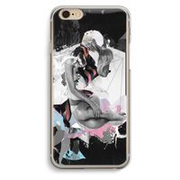Camouflage de sommeil: iPhone 6 / 6S Transparant Hoesje