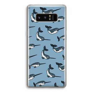 Narwhal: Samsung Galaxy Note 8 Transparant Hoesje