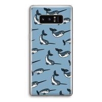 Narwhal: Samsung Galaxy Note 8 Transparant Hoesje