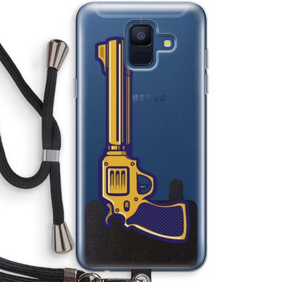 Pew Pew Pew: Samsung Galaxy A6 (2018) Transparant Hoesje met koord