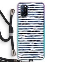 Verrassende lijnen: Oppo A92 Transparant Hoesje met koord
