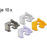 Delock 86422 RJ45 reparatieclip 40-delige set 2 (transparant, zwart, violet, oranje) - thumbnail