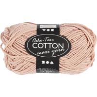 Creativ Company Katoengaren, afm 8/8, l: 80-85 m, beige, 50 gr/ 1 bol