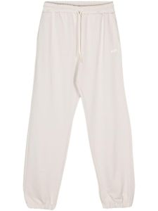 MSGM pantalon de jogging à logo imprimé - Tons neutres