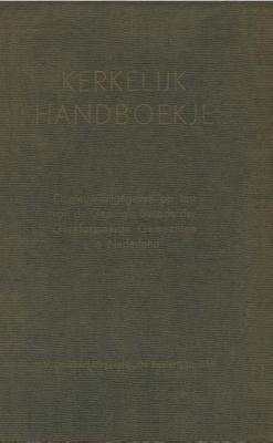 Kerkelijk handboekje - G.H. Kersten - ebook