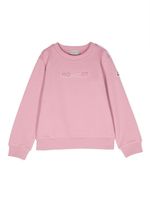 Moncler Enfant sweat à logo brodé - Rose - thumbnail