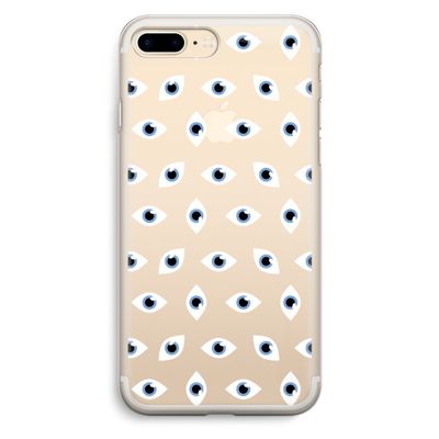 Eyes pattern: iPhone 7 Plus Transparant Hoesje