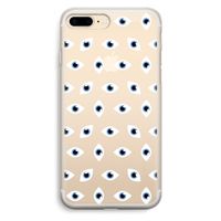 Eyes pattern: iPhone 7 Plus Transparant Hoesje
