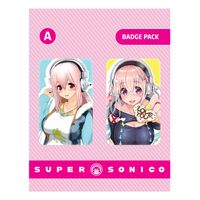 Super Sonico Pin Badges 2-Pack Set A - thumbnail