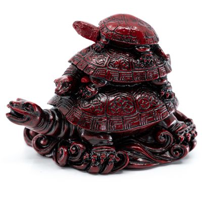 Beeld Feng Shui Schildpadden voor Wijsheid (85 mm)