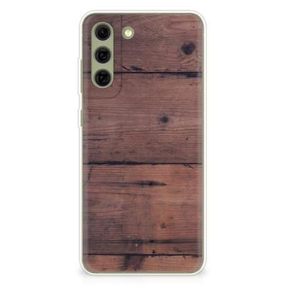 Samsung Galaxy S21FE | Bumper Hoesje | Old Wood