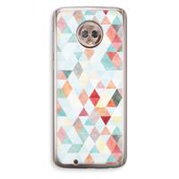 Gekleurde driehoekjes pastel: Motorola Moto G6 Transparant Hoesje - thumbnail