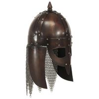 VidaXL Vikinghelm replica larp staal koperkleurig VidaXL Vikinghelm replica larp staal koperkleurig