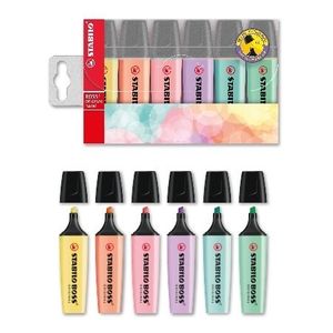 Stabilo Boss tekst markers pastel 6 stuks