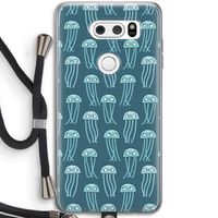 Kwallie: LG V30 Transparant Hoesje met koord