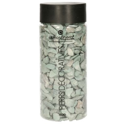 Kleine decoratie/hobby steentjes - groen/grijs - 750 gram Kleine decoratie/hobby steentjes - groen/grijs - 750 gram