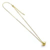 Harry Potter Necklace Golden Snitch Charm (Golden Tone)