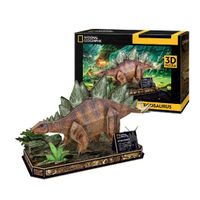 National Geographic Houten 3D Puzzel Stegosaurus 62 Stukjes - thumbnail