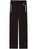 Gucci pantalon de jogging à lien de resserrage - Noir