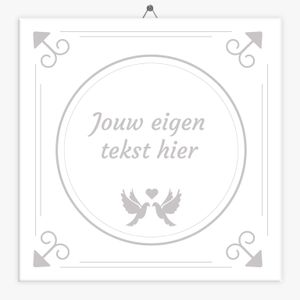 Tekst tegeltje jubileum