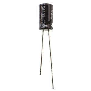 Panasonic Elektrolytische condensator Radiaal bedraad 2.5 mm 100 µF 25 V 20 % (Ø) 6.3 mm 1 stuk(s)