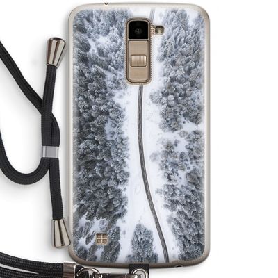 Snøfall: LG K10 (2016) Transparant Hoesje met koord