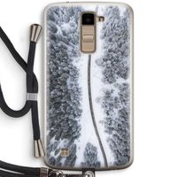 Snøfall: LG K10 (2016) Transparant Hoesje met koord