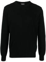 DONDUP pull en maille fine à manches longues - Noir