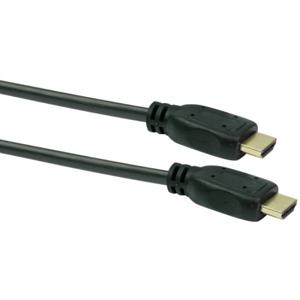 Schwaiger HDM0500043 HDMI-kabel HDMI Aansluitkabel HDMI-A-stekker, HDMI-A-stekker 5.00 m Zwart 4K UHD, Vergulde steekcontacten