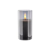 Leonardo Autentico Kaars 15 x 8 cm met ledverlichting zilver
