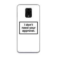 Don't need approval: Xiaomi Redmi Note 9 Pro Transparant Hoesje