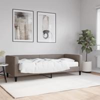 Slaapbank met matras 80x200 cm stof taupe