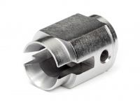 Heavy-duty cup joint 7 x 19mm (silver/d cut)