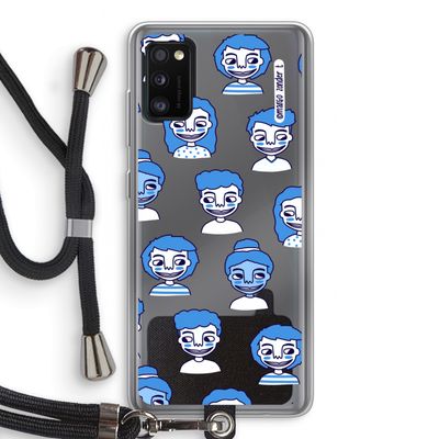 Gezichtjes: Samsung Galaxy A41 Transparant Hoesje met koord