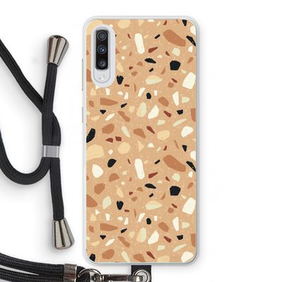Terrazzo N°17: Samsung Galaxy A70 Transparant Hoesje met koord