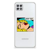 Samsung Galaxy A22 5G Silicone Back Cover Popart Oh Yes