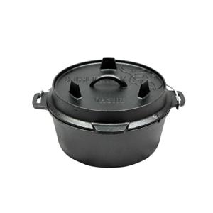 Valhal Dutch Oven Braadpan Gietijzer zonder pootjes 3,8 L