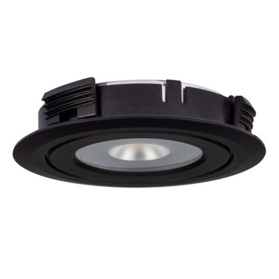 DVS LED-inbouwspot vast 4,2W 2700K/3000K/4000K IP20 Zwart