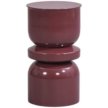 Bijzettafel Barcelona - paars - 55xØ31 cm - Leen Bakker