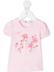 Monnalisa t-shirt à fleurs - Rose